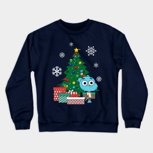 Gumball Watterson Around The Christmas Tree The Amazing World Crewneck Sweatshirt